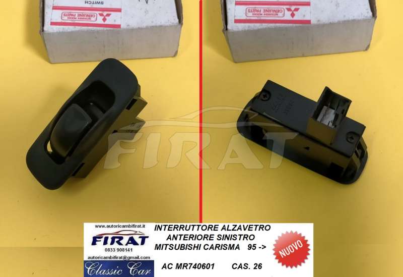 INTERRUTTORE ALZAVETRO MITSUBISHI CARISMA 95-> ANT.SX (MR740601)